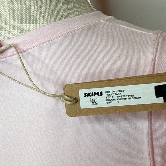 NWT Skims Cotton Jersey Heart Tank Top - Picture 5 of 5